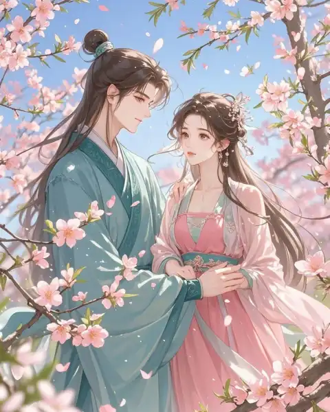 Bìa truyện Mang Trên Mình Lời Nguyền Hoa Đào Máu, Tôi Trở Thành Đại Gia Thương Trường