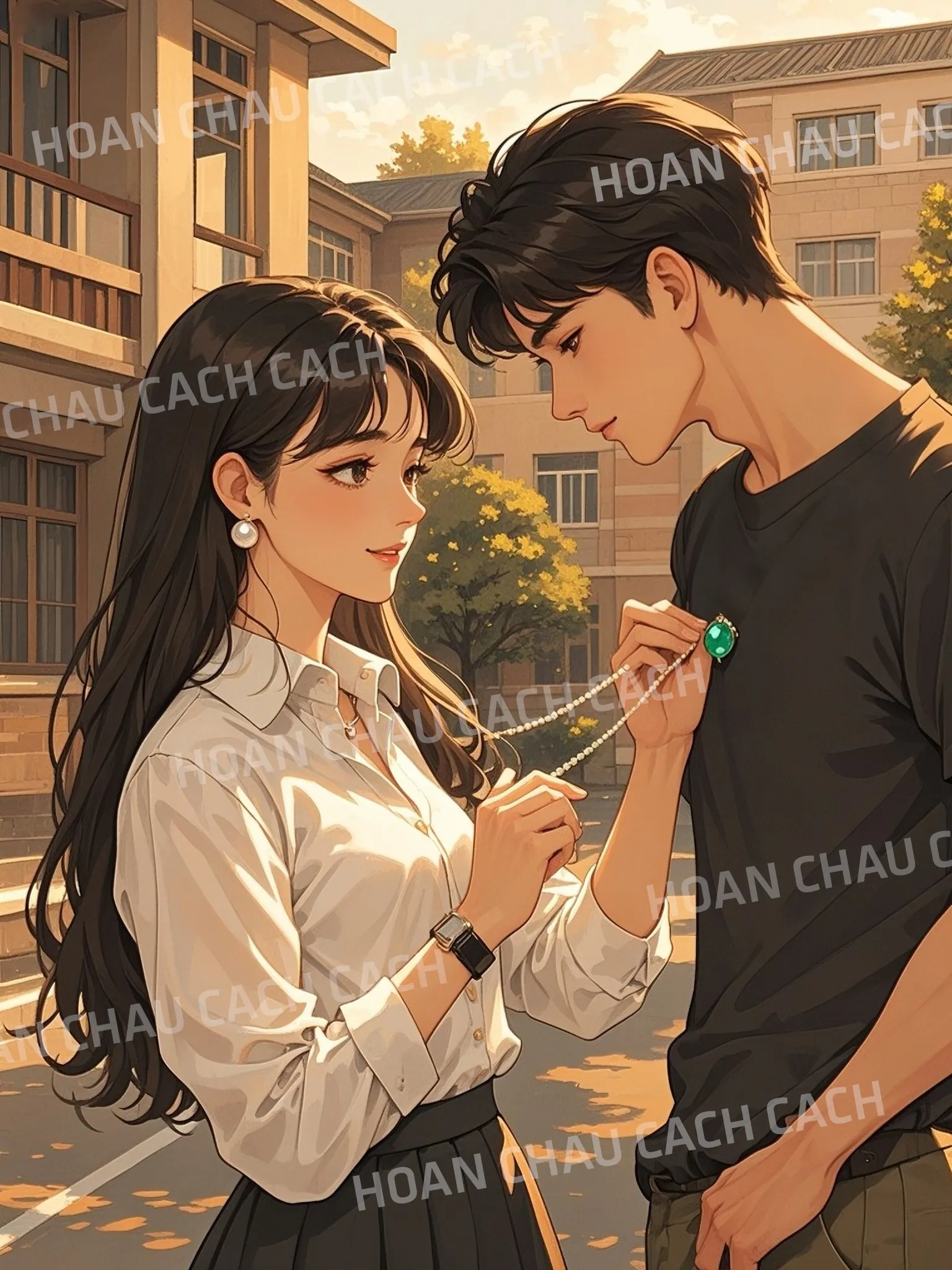 Bìa truyện ĐEO DÂY CHUYỀN CHO TÔI ĐỂ  NGƯỜI KHÁC ĐỖ ĐẠI HỌC
